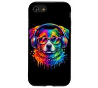 Rainbow Wolf Realistic Watercolor Cute Wolf Paint Colorful Coque pour iPhone SE (2020) / 7/8