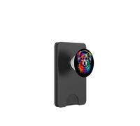 Rainbow Wolf Realistic Watercolor Cute Wolf Paint Colorful PopSockets PopWallet pour MagSafe