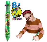 Rainbow Writer - Stylo Multicouleur Paresseux de Deluxbase. Stylo 8 en 1 rétractable, cool pour les enfants, idéal pour la rentrée