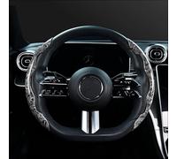 RAINBOW88 Couvre Volant Voiture pour Ford F-Series F-150, Antidérapant Respirant Couvre Volant Housse de Volants de Voiture Accessoires Protecteurs, B Gray