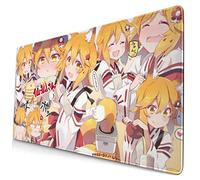 RAINBOWS Grand tapis de souris Anime Kawaii The Helpful Fox Senko San Collage 40 x 75 cm en caoutchouc antidérapant