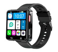 Rainbuvvy 4G Smart Watch Phone, Android 11 Quad Core Smartwatch 2,65 Pouces Grand écran Homme Horloge 1200 mAh Port Type-C Dual Camera WiFi Bluetooth GPS Montre Intelligente (3+32GB)