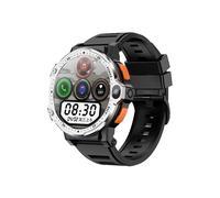 Rainbuvvy Pg999 Smartwatch 1.54 Pouces Android 8.1 Double Camera Wifi Gps Moniteur De Frequence Cardiaque Ram4gb Rom64gb Bluetooth Talk 800mah Single Sim 4g Smartwatch Argent
