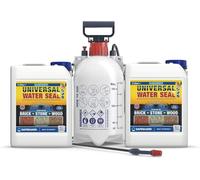 Raincheck Imperméabilisant Hydrofuge Multi-Surface 2 x 5L + Pulvérisateur - Protection 10 Ans pour Brique, Pierre & Bois Extérieur - Rendement 35m²