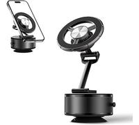 RainChic Support de téléphone magnétique super stable pour voiture : ventouse électrique et support de téléphone réglable à 360° avec aimant puissant pour voiture, salle de sport, miroir - Fonctionne