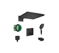 raindance e300 set de douche noir mat avec set de finition showerselect (raindancenoirmat-1)