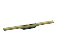 RainDrain Flex hansgrohe match0 56043140 70cm, set de finition, raccourcissable, bronze brossé