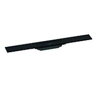 RainDrain Flex hansgrohe match0 56050670 70cm, set de finition, raccourci, pour montage mural, noir mat