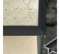 Raindrop Edge Guard - Bande anti-gouttes pour rebord de fenêtre imperméable découpable, 8,9 cm de large, protection de gouttière légère, longueur 4,4 m