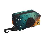 Raindrops in the sky Sac de rangement pour déjections canines - Distributeur de sacs à déjections canines, accessoires de promenade pour animaux de compagnie pour voyage et camping