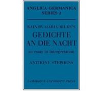 Rainer Maria Rilke's 'Gedichte An Die Nacht' - [Version Originale] Anthony Stephens (Auteur)