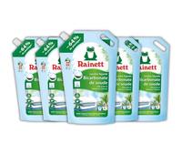 RAINETT - Lessive Liquide - Tensioactifs d'Origine Végétale - Efficace Dès 20° - Ecolabel - Bicarbonate - 160 Lavages - Éco-Recharge Pack de 5 x 1,6 L