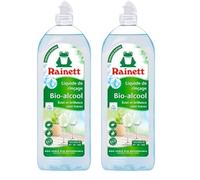 RAINETT - Liquide de Rinçage Bio-Alcool - Pour une Vaisselle Brillante & Sans Traces - Formule à l'Alcool Bio - Sans MIT, BIT, CMIT - Flacon Recylé & Recyclable - Ecolabel - 750 ml (Lot de 2)