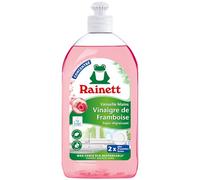 RAINETT - Liquide Vaisselle Mains au Vinaigre de Framboise - Formule Concentrée Super-Dégraissante - Testé Dermatologiquement - Flacon Recyclé & Recyclable - Ecolabel - Format Compact - 500 ml