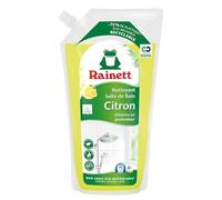 RAINETT - Nettoyant Spécial Salle de Bain - Élimine Les Traces - Haute Efficacité Anti-Calcaire - Poche 100% Recyclable - Ecolabel - Citron - Eco-Recharge 1 L