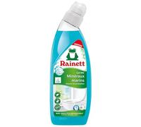 RAINETT - Nettoyant WC Minéraux Marins en Gel - Élimine les Mauvaises Odeurs, Calcaire & Tartre - Flacon 100% Recyclé - Ecolabel - 750 ml