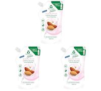 RAINETT Senses - Crème Douche Nourrissante à l'Amande Douce - 95% d'Ingrédients d'Origine Naturelle - Formule Vegan - Gel Douche pH Neutre Pour La Peau - Eco-Recharge 500 ml (Lot de 3)