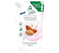 RAINETT Senses - Crème Douche Nourrissante à l'Amande Douce - 95% d'Ingrédients d'Origine Naturelle - Formule Vegan - Gel Douche pH Neutre Pour La Peau - Eco-Recharge 500 ml