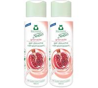 RAINETT Senses - Gel Douche Rafraîchissant à la Grenade - 95% d'Ingrédients d'Origine Naturelle - Formule Vegan - Gel Douche pH Neutre Pour La Peau - Flacon Recyclé & Recyclable - 300 ml (Lot de 2)