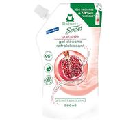 RAINETT Senses - Gel Douche Rafraîchissant à la Grenade - 95% d'Ingrédients d'Origine Naturelle - Formule Vegan - Gel Douche pH Neutre Pour La Peau - Eco-Recharge 500 ml