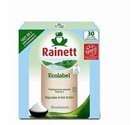 RAINETT, Tablettes Tout En Un Écolabel Au Bicarbonate 600G,Lot De 3,livraison offerte