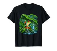 Rainette sous Une Feuille de Pluie géante T-Shirt