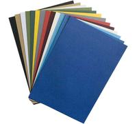 Rainex Couverture De Reliure Grain Cuir, A4, Bleu Royal En Carton, Mat, 250 G/M2