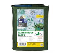 Rainexo Bâche Robuste 150 g/m² stratifiée croisée Vert/Bleu avec œillets 76,2 x 127 cm