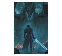 Rainfall Reckoning Blade Against The Beast Puzzle en Bois, 1000 pièces