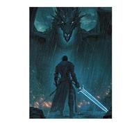 Rainfall Reckoning Blade Against The Beast Puzzle en Bois, 500 pièces