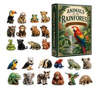 Rainforest Festive Countdown - 24 Day Holiday Calendar - Acrylic Wall Decor | Kids Christmas Advent Decor for Thanksgiving Birthday Party Offices Home Room Desk Desktop Apartment