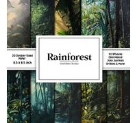 Rainforest Scrapbook Paper: Decorative double sided craft paper forest themed for scrapbooking, card making, junk journal