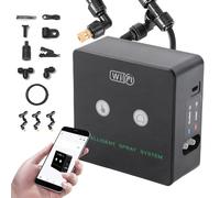 Rainforest Terrarium Timed Fogging System, Reptile Humidifier Spray Kit Automatic with WiFi Connectivity application mobile Remote Control et Timer Fonction pour les caméléons, la (10m 4 buses)
