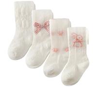 Rainjia Collants en coton pour fille - Collants résille à motifs, Style 2