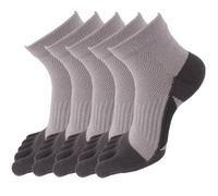 Rainjia Lot de 5 paires de chaussettes de course à orteils en maille pour homme avec 5 orteils en coton 39-42, 5 paires de chaussettes d'été courtes à cinq doigts, chaussettes de sport, chaussettes de