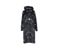 RAINKISS Imperméable - Poncho de pluie CLASSIC SMILE noir