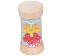 Rainmaker, bâton de pluie en bois pour bébé avec perles colorées, agitateur de bâton pluie en tube hochet 3, 7x1, 9, fabricant musique gouttes, jouet d'instrument auditif sensor