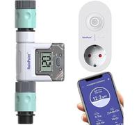 RAINPOINT Compteur d'eau Wi-Fi horloge pratique pour tuyau d'arrosage 4 modes de contrôle débitmètre pour robinet/appareil consommable