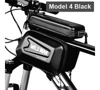 Rainproof Frame Front Top Tube Cycling Phone Case Bag Up To 6.5inch Touchscreen, Model 4 Noir