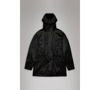 Rains Bold Long Jacket - Black Grain L