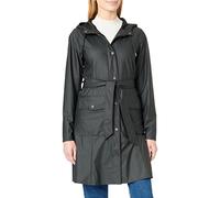 RAINS Courbe Veste imperméable, 01 Noir, S Femme