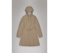 Rains Curve Long Jacket - Beige M