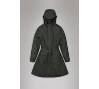 Rains Curve Long Jacket - Green S
