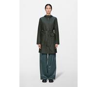 Rains Curve Long Jacket | Rainwear | Green | L