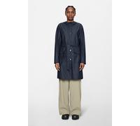 Rains Curve Long Jacket | Rainwear | Navy | XS