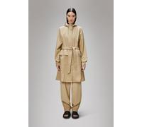 Rains Curve Long Jacket | Veste Imperméable | Sand | XS | Female