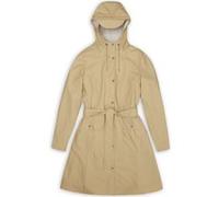 RAINS Curve Long Jacket W3 Sand Taille: L | Imperméables Outlet | Femme | Marron
