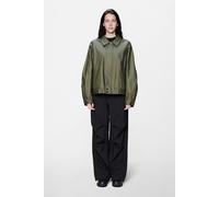 Rains Heavy Woven Overshirt | Moss | M | Femme
