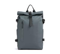 Rains Large Sac à dos roll-top gris bleu, unisexe, 23L
