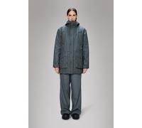 Rains Lohja Long Insulated Cargo Jacket | Veste D’hiver | Lagoon | XS | Female